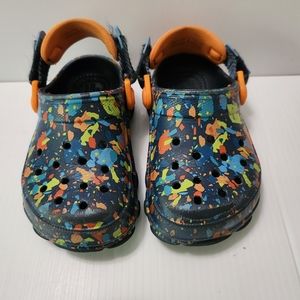 Crocs Kids Toddler Boy Camouflage Blue Multi Size 8